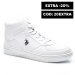 U.s. polo assn, pantofi sport inalti white aristo-hi-1pr