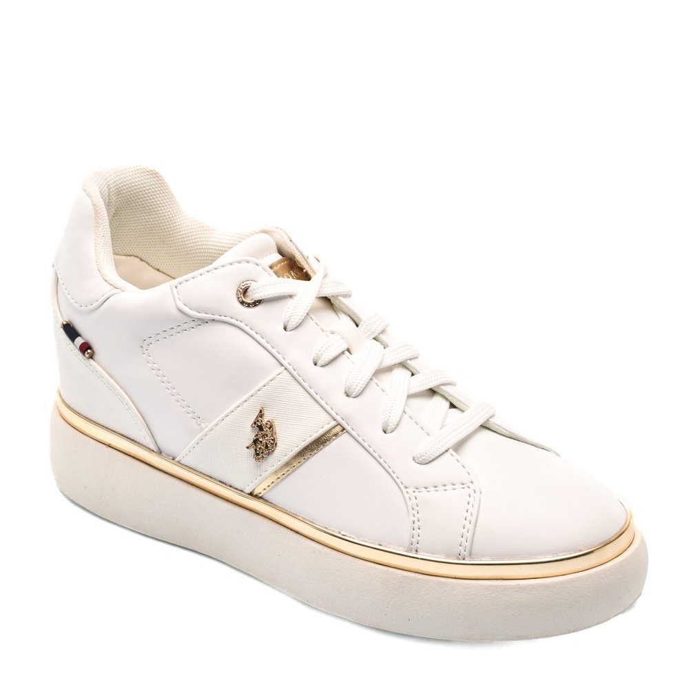 U.S. POLO ASSN, SNEAKERS DAMA WHITE ANGIE001