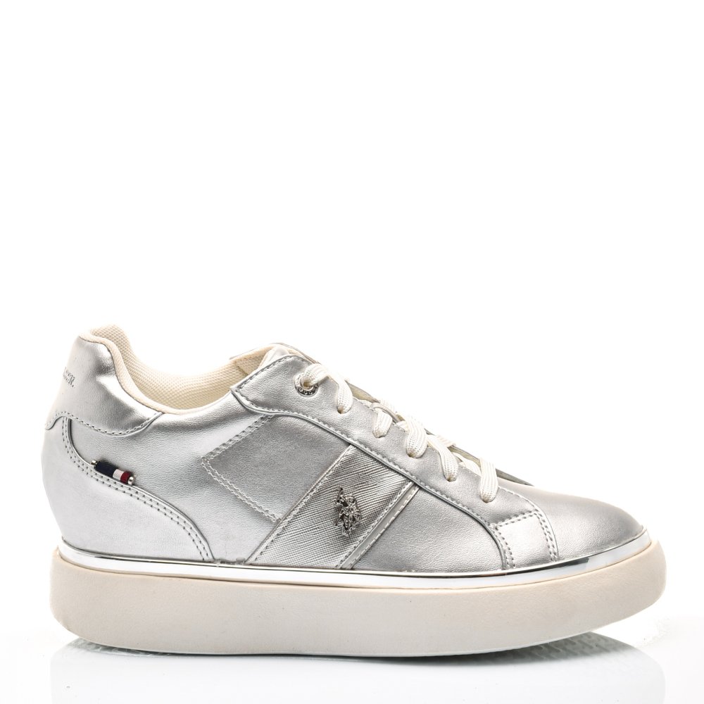 U.S. POLO ASSN, SNEAKERS DAMA SILVER ANGIE001