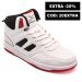 Kinetix, pantofi sport inalti white black gina