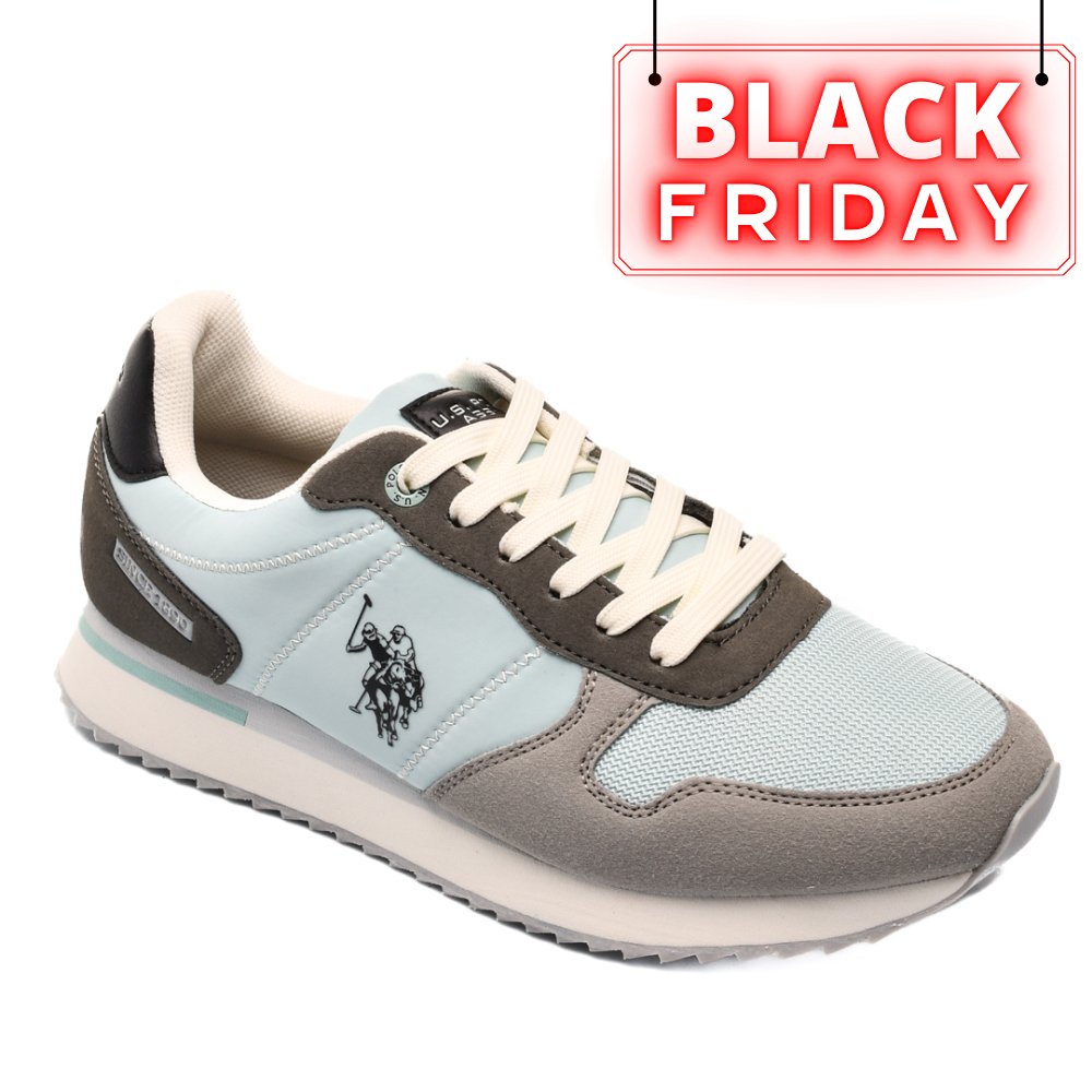 U.S. POLO ASSN, PANTOFI SPORT GREY BLUE ALTENA001A