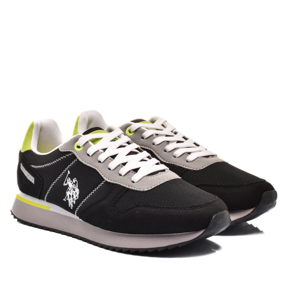 U.S. POLO ASSN, PANTOFI SPORT BLACK GREY ALTENA001A