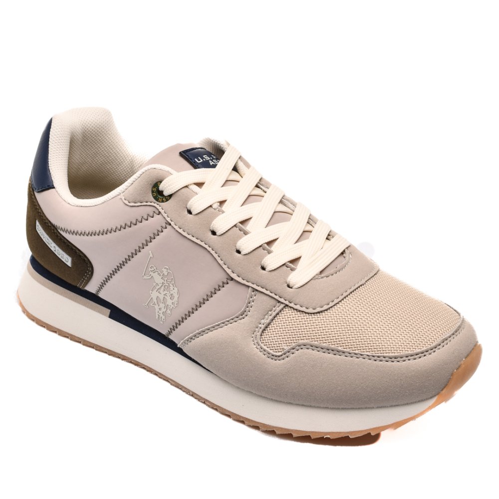 U.S. POLO ASSN, PANTOFI SPORT BEIGE OLIVE ALTENA001A