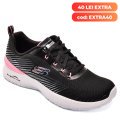 SKECHERS, PANTOFI SPORT BLACK PINK 149669