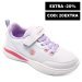 Lumberjack, pantofi sport copii white lila cans