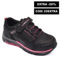 LUMBERJACK, PANTOFI SPORT COPII BLACK PINK BLANKA