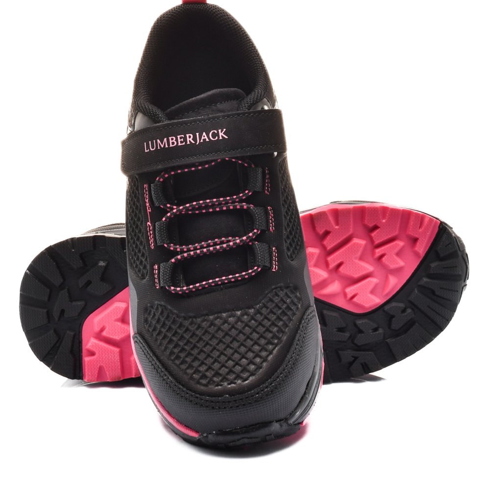 LUMBERJACK, PANTOFI SPORT COPII BLACK PINK BLANKA