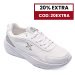 Kinetix, pantofi sport white grey daisy