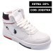 U.s. polo assn, pantofi sport white andrei-hi