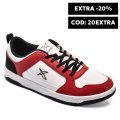 KINETIX, PANTOFI SPORT WHITE RED JONES