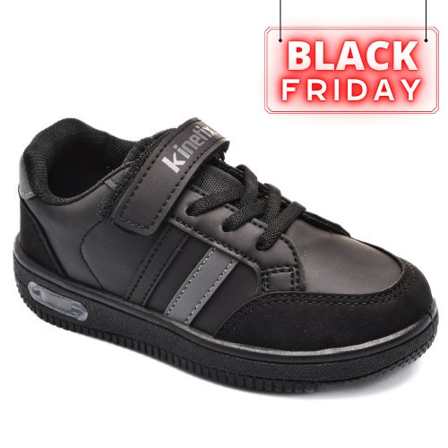 Kinetix, pantofi sport copii black grey malibu