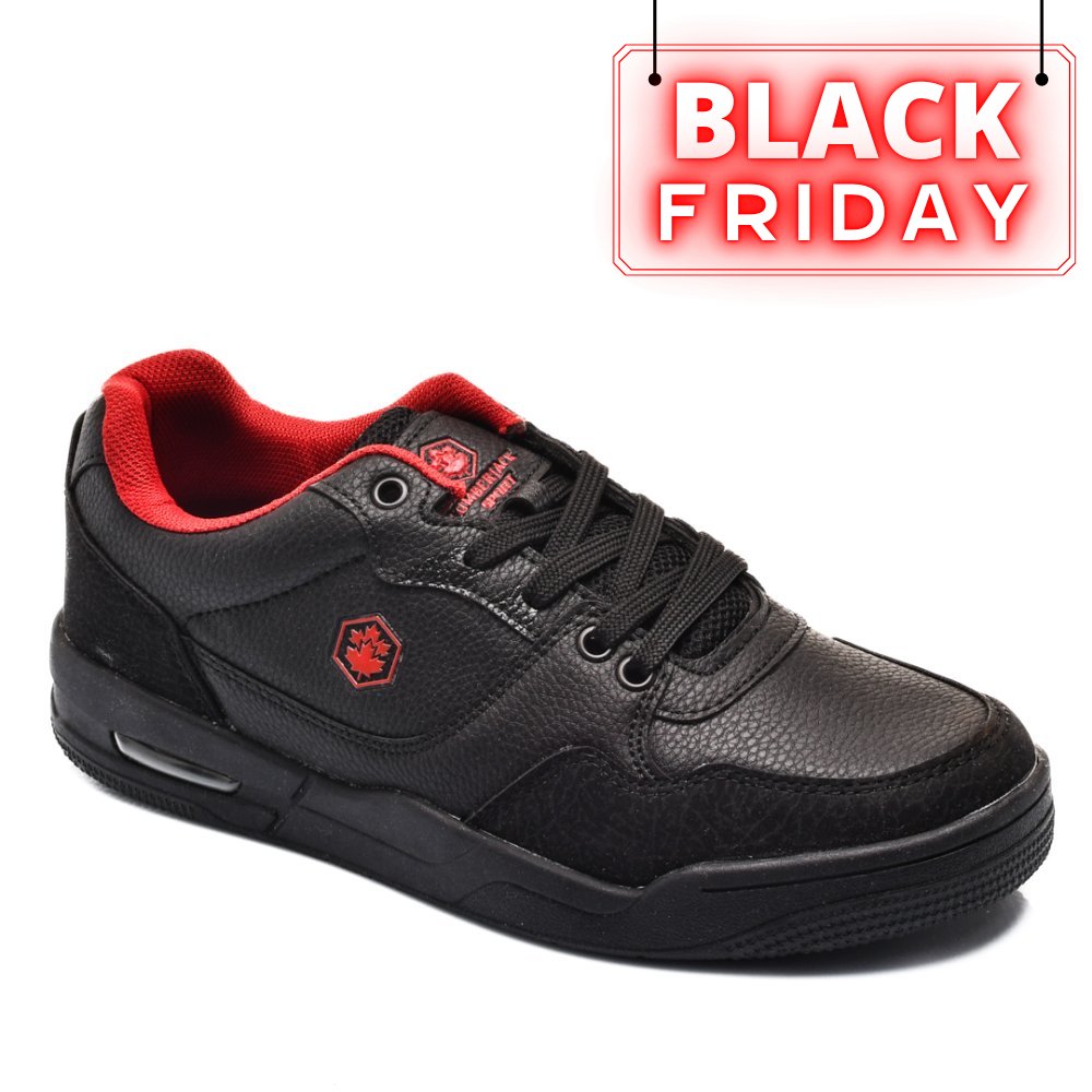 LUMBERJACK, PANTOFI SPORT BLACK RED JAMES-LOW