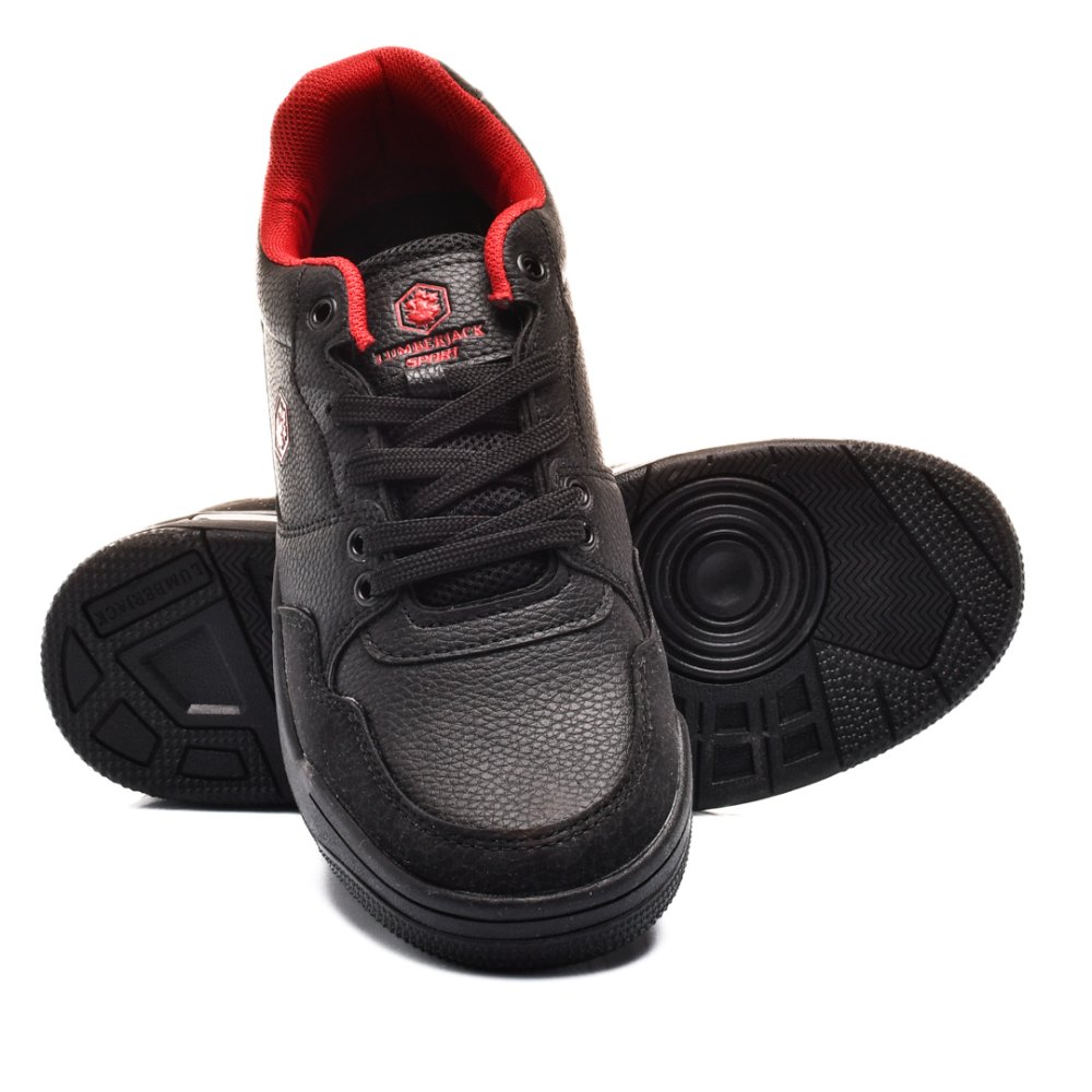 LUMBERJACK, PANTOFI SPORT BLACK RED JAMES-LOW