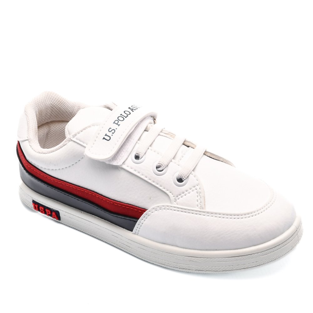 U.S. POLO ASSN, PANTOFI SPORT COPII WHITE JAMAL-3FX