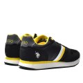 U.S. POLO ASSN, PANTOFI SPORT BLACK YELLOW NOBIL-005