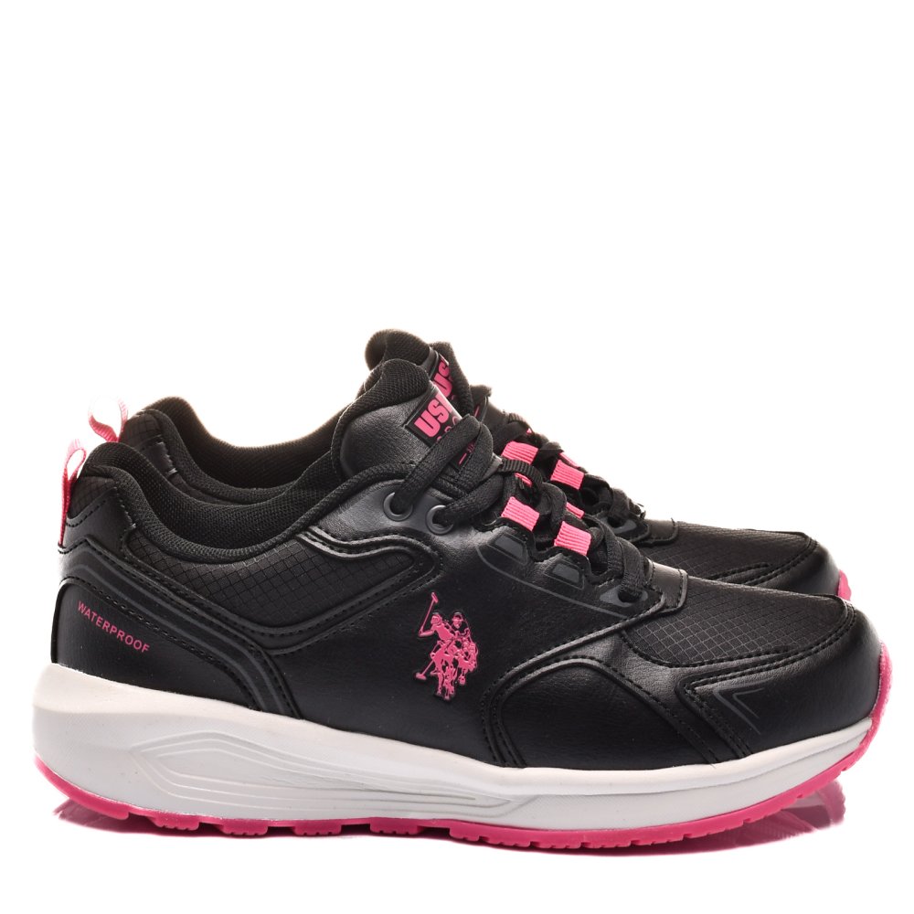 U.S. POLO ASSN, PANTOFI SPORT BLACK PINK LUKA-3PR