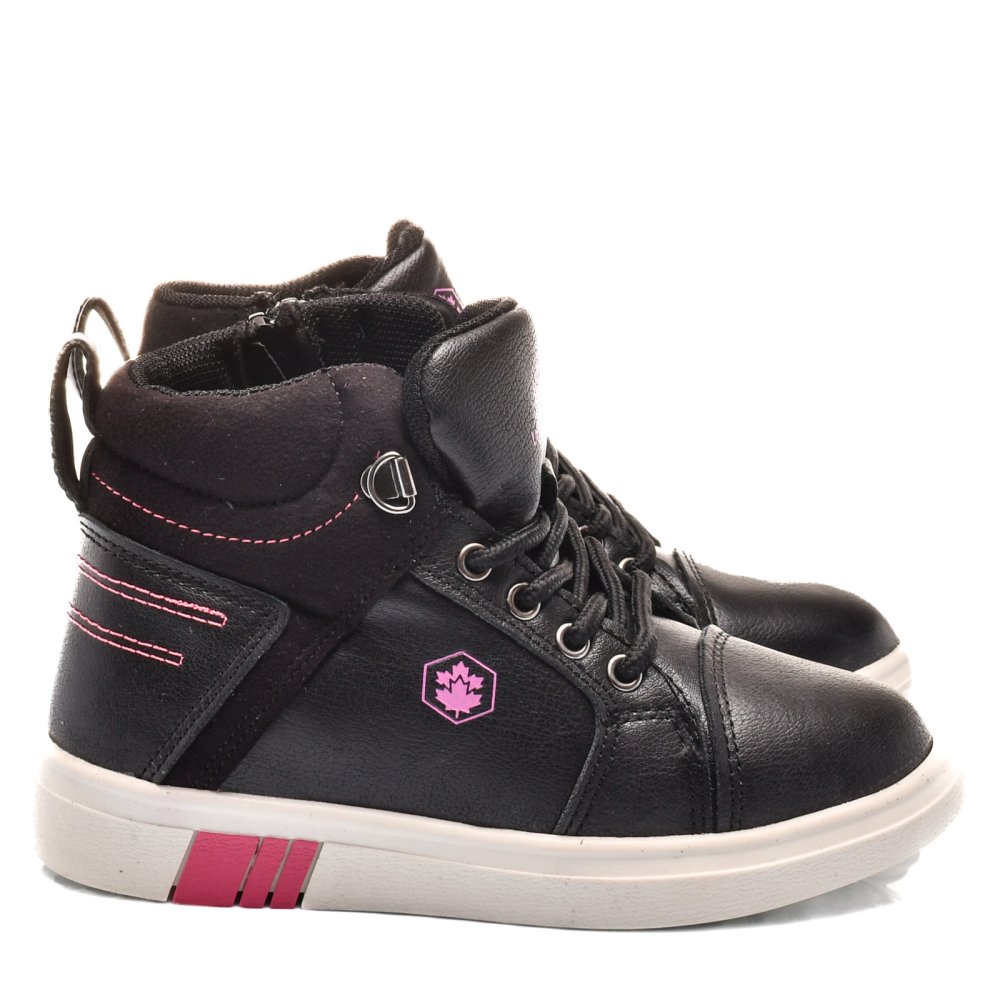 LUMBERJACK, GHETE SPORT COPII BLACK FUCHSIA TOOL