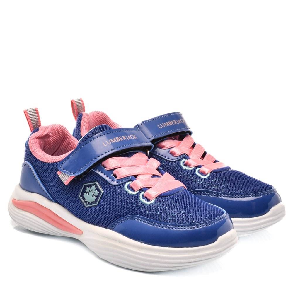 LUMBERJACK, PANTOFI SPORT COPII BLUE PINK CANS