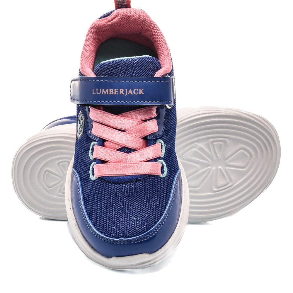 LUMBERJACK, PANTOFI SPORT COPII BLUE PINK CANS