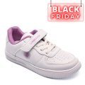 LUMBERJACK, PANTOFI SPORT COPII WHITE LILA FINSTER