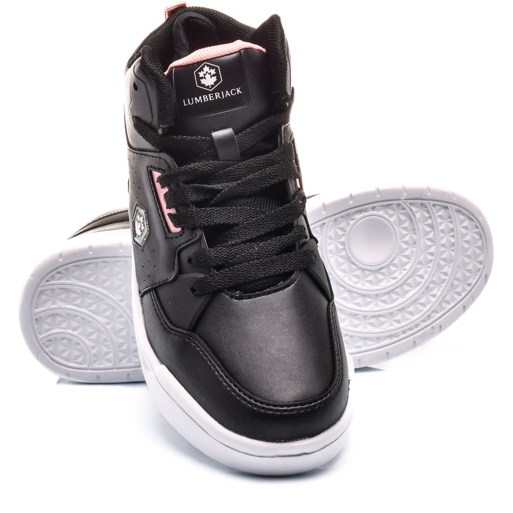 LUMBERJACK, PANTOFI SPORT BLACK PINK HIDE