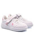 U.S. POLO ASSN, PANTOFI SPORT COPII WHITE PINK BERKELEY