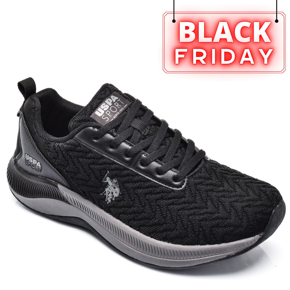 U.S. POLO ASSN, PANTOFI SPORT BLACK GLASGOW