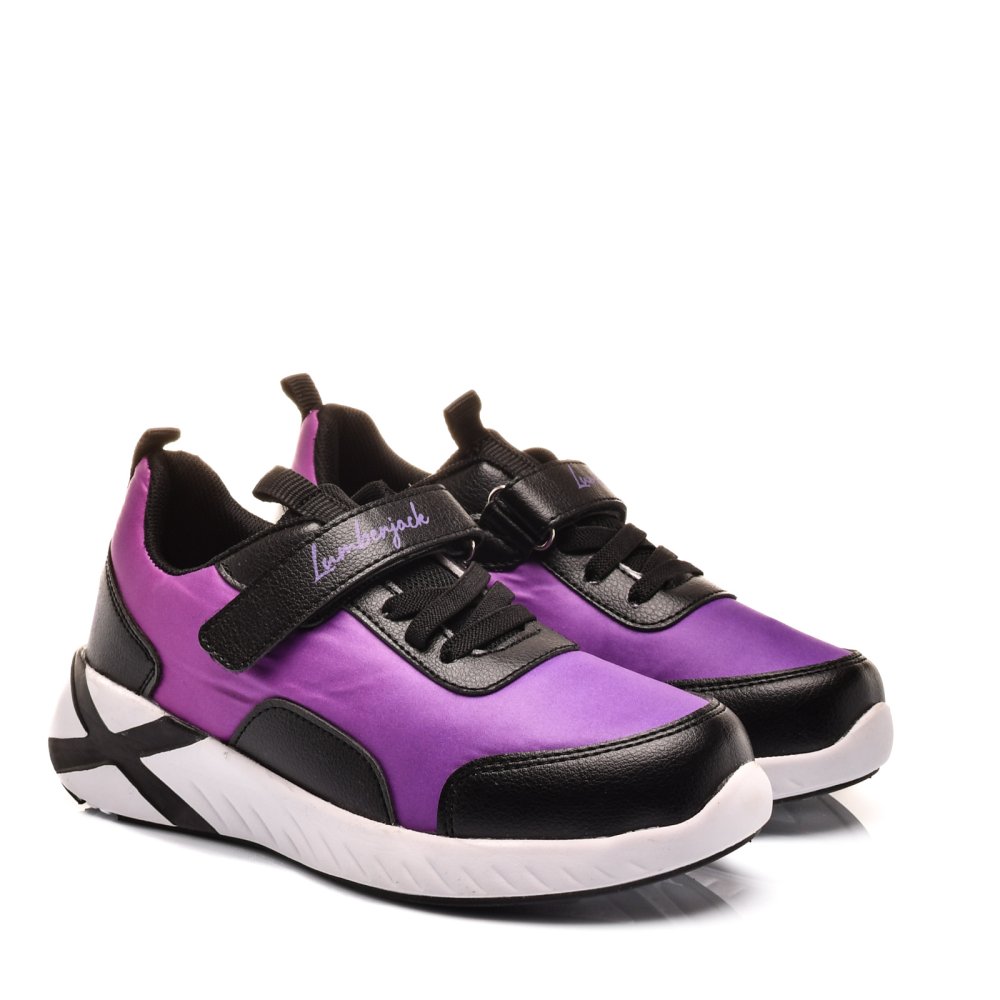 LUMBERJACK, PANTOFI SPORT COPII BLACK PURPLE JASMINE