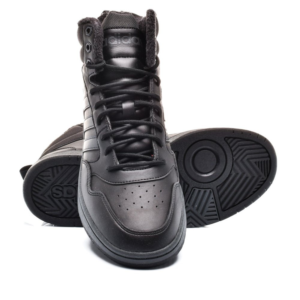 ADIDAS, PANTOFI SPORT BLACK HOOPS 3.0 MID WTR