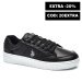 U.s. polo assn, pantofi sport black piele naturala vasilyy