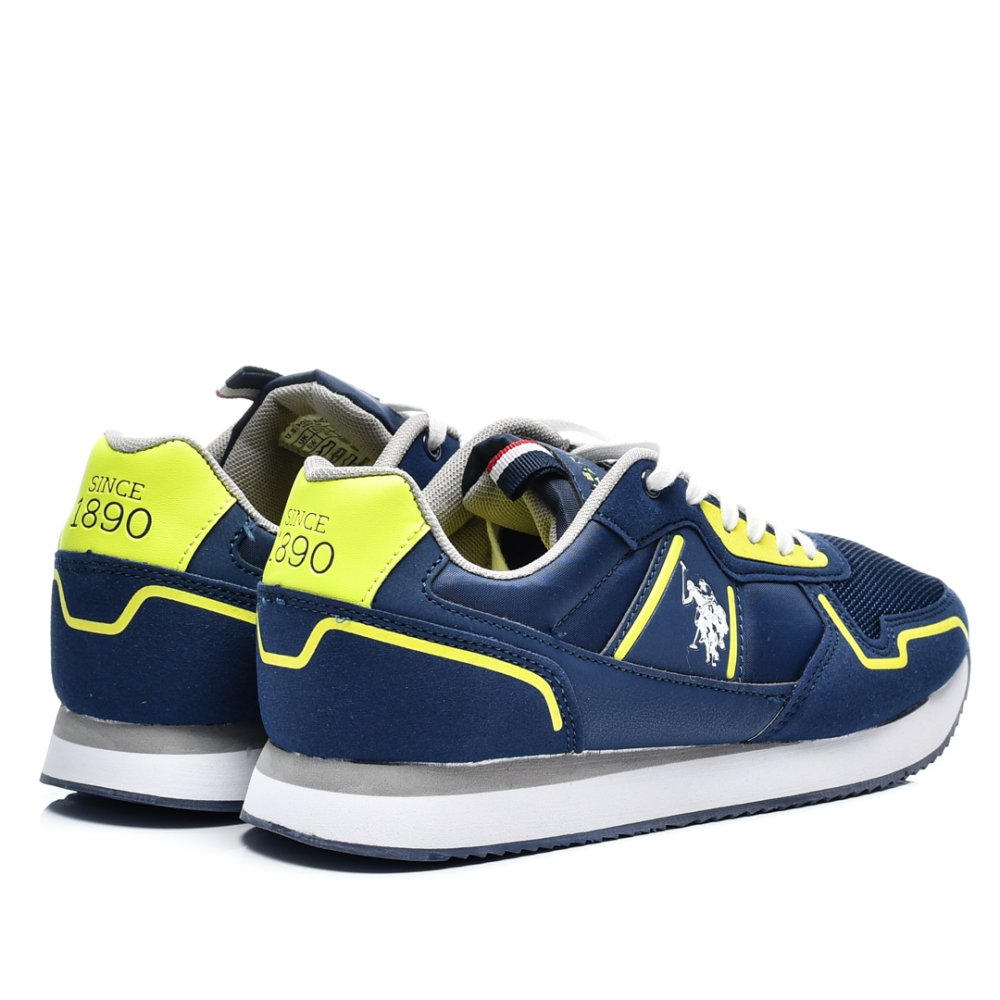 U.S. POLO ASSN, PANTOFI SPORT BLUE NEON NOBIL-004