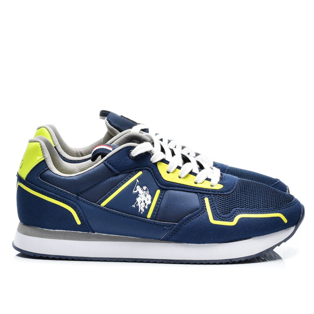 U.S. POLO ASSN, PANTOFI SPORT BLUE NEON NOBIL-004