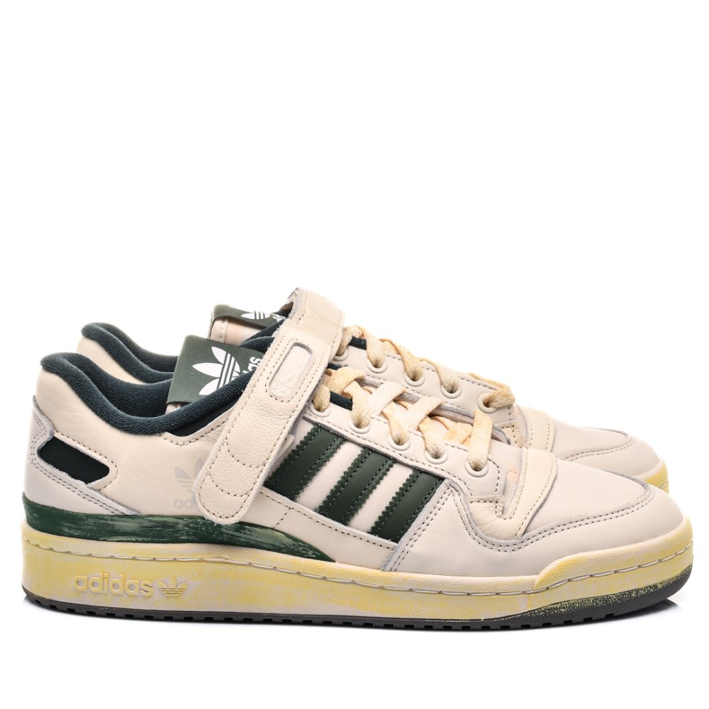 ADIDAS, PANTOFI SPORT WHITE GREEN FORUM 84 LOW AEC