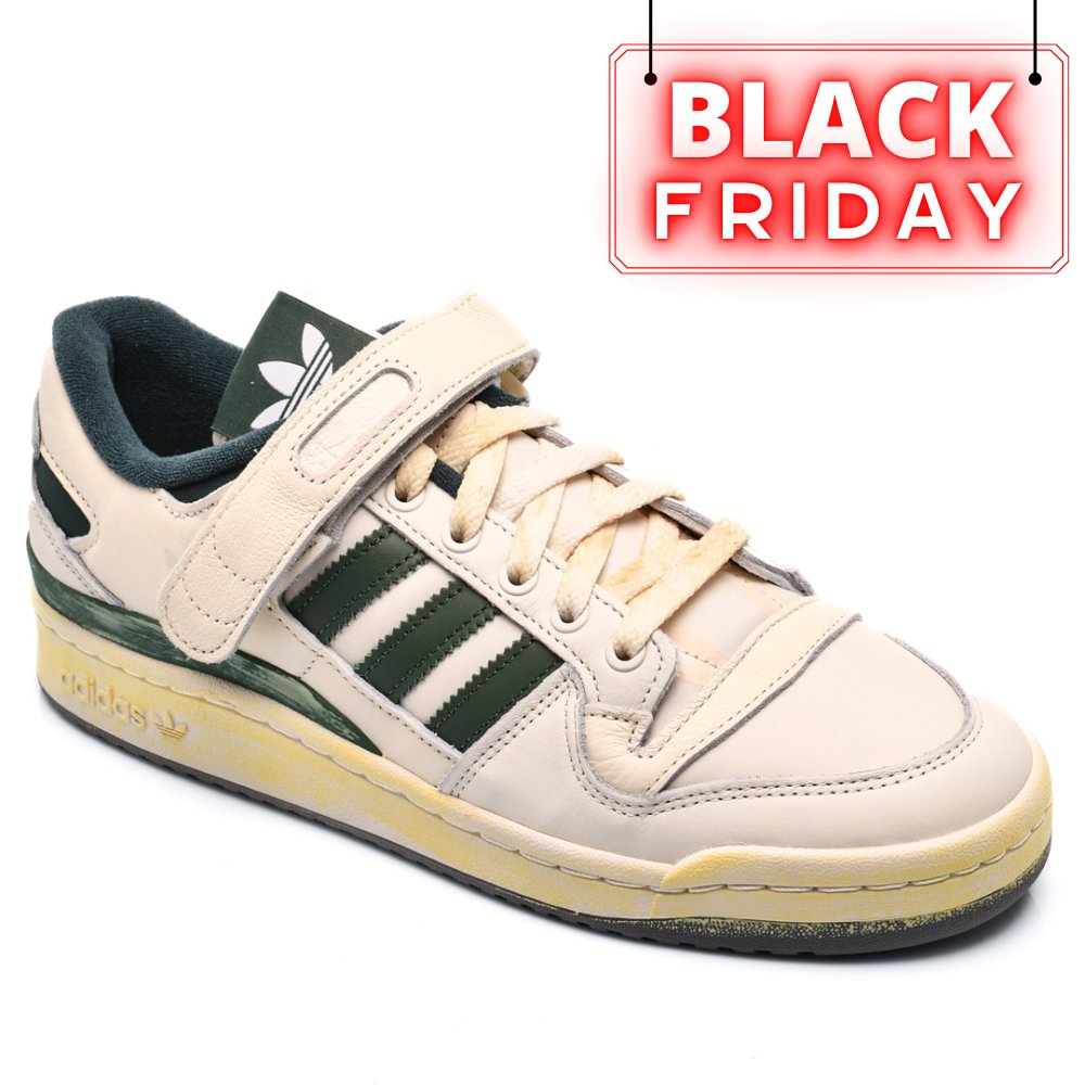 ADIDAS, PANTOFI SPORT WHITE GREEN FORUM 84 LOW AEC