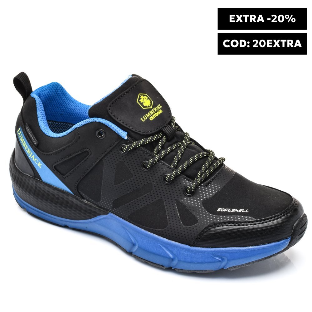 LUMBERJACK, PANTOFI SPORT BLACK NAVY RURSA