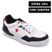 Lumberjack, pantofi sport white red james-low