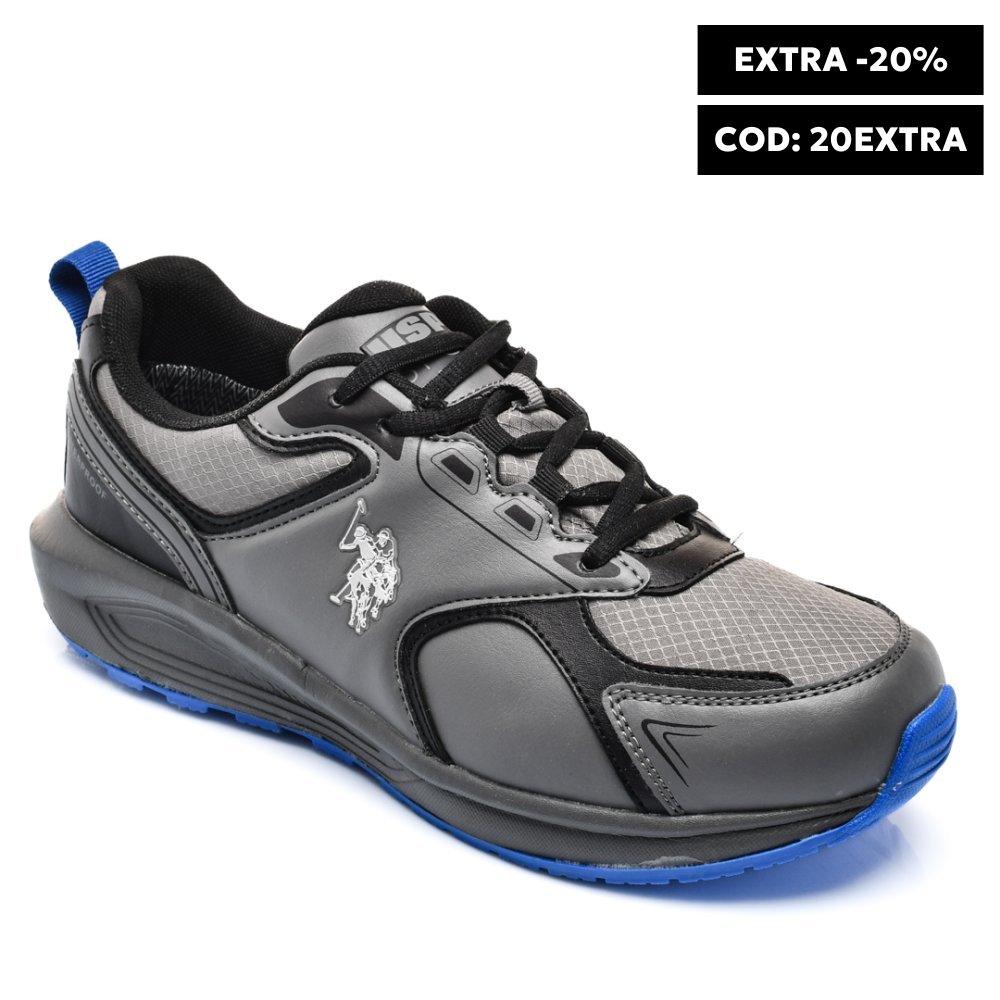 U.S. POLO ASSN, PANTOFI SPORT GREY LUKA-3PR