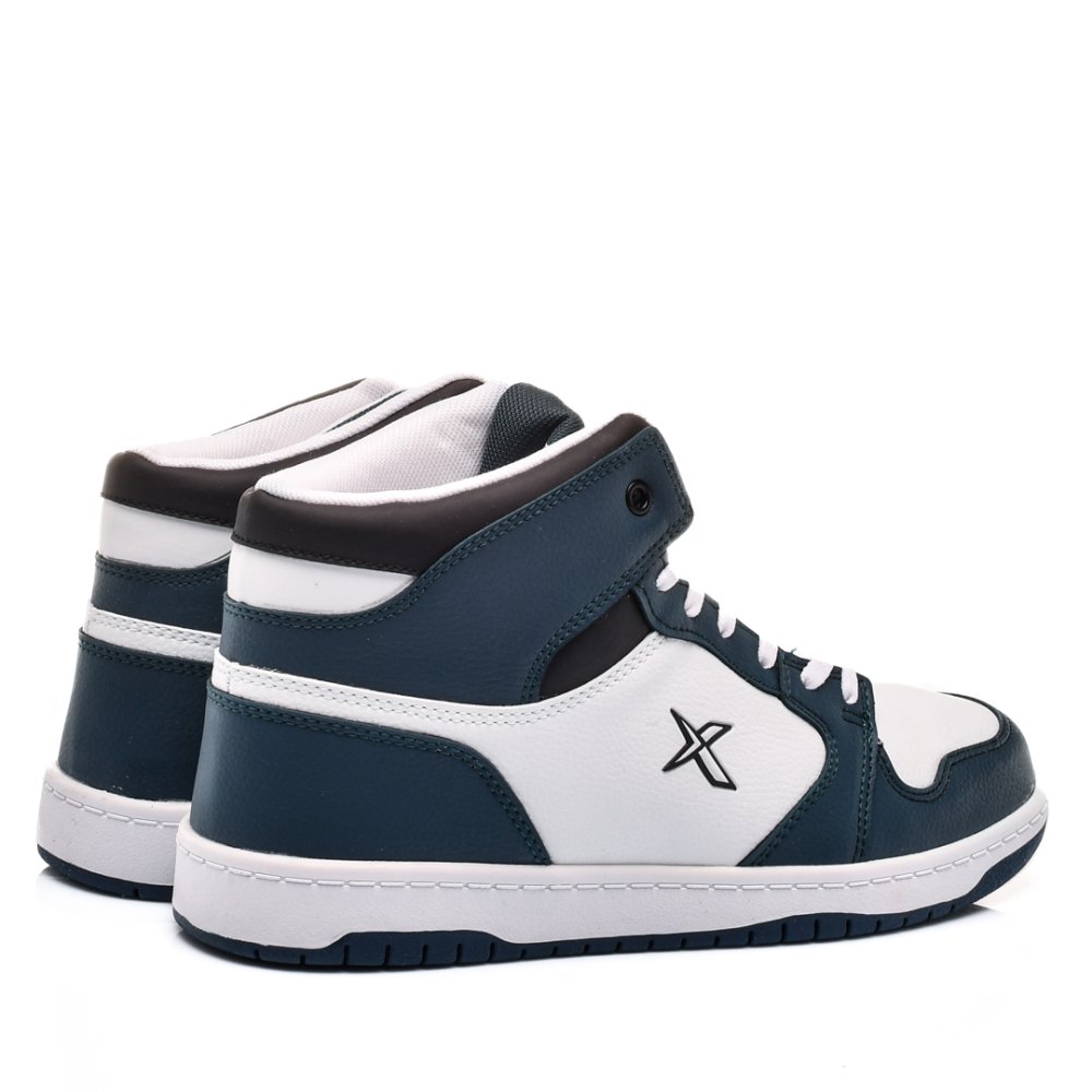 KINETIX, PANTOFI SPORT INALTI WHITE GREEN JONES