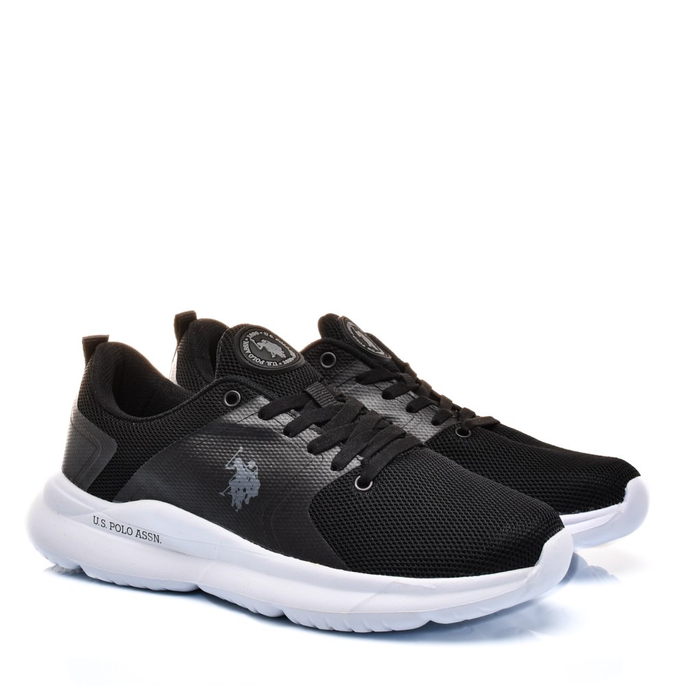 U.S. POLO ASSN, PANTOFI SPORT BLACK CREAMM