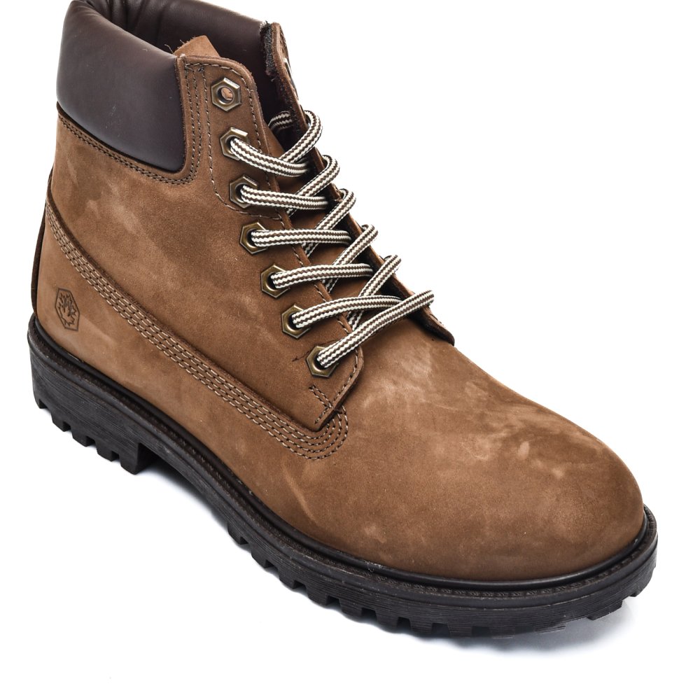 LUMBERJACK, GHETE DARK BROWN PIELE NATURALA RIVER