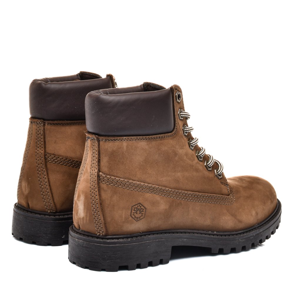 LUMBERJACK, GHETE DARK BROWN PIELE NATURALA RIVER