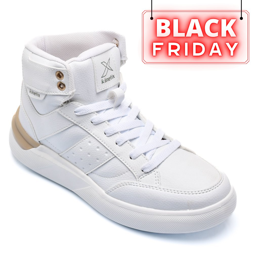 KINETIX, PANTOFI SPORT INALTI WHITE GLESA-HI