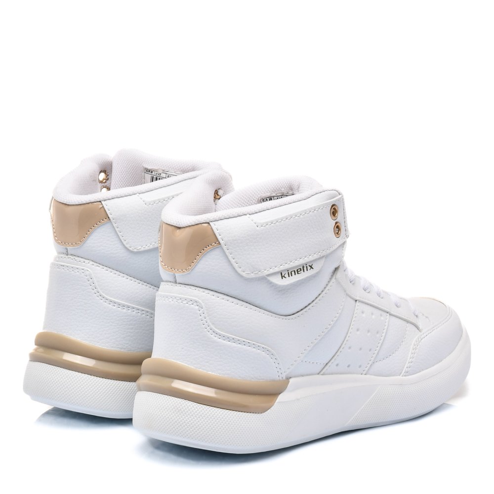 KINETIX, PANTOFI SPORT INALTI WHITE GLESA-HI