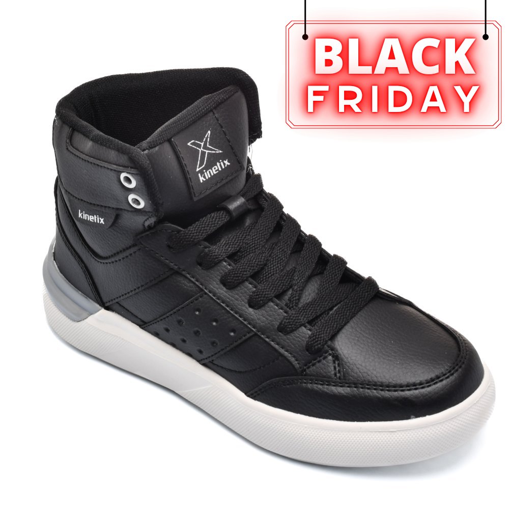 KINETIX, PANTOFI SPORT INALTI BLACK GLESA-HI