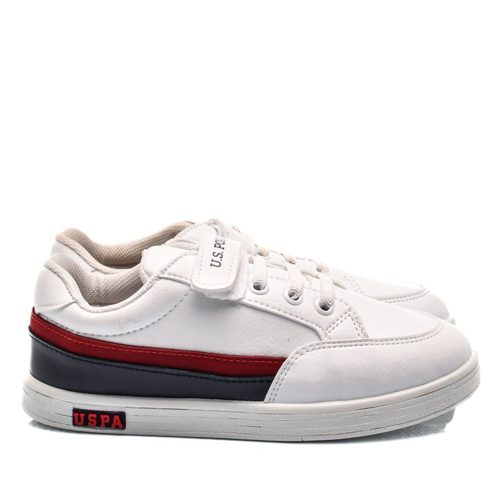 U.S. POLO ASSN, PANTOFI SPORT COPII WHITE JAMAL-3FX