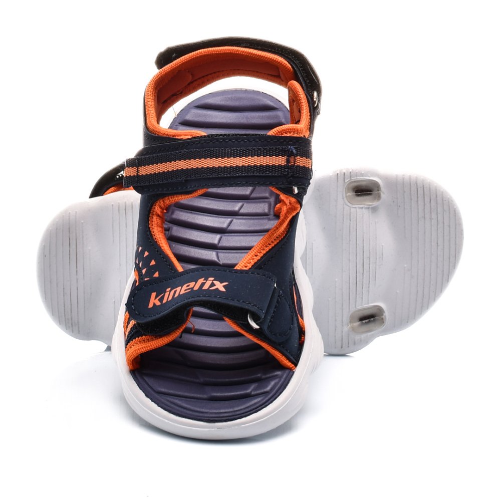 KINETIX, SANDALE COPII NAVY ORANGE FUNZO