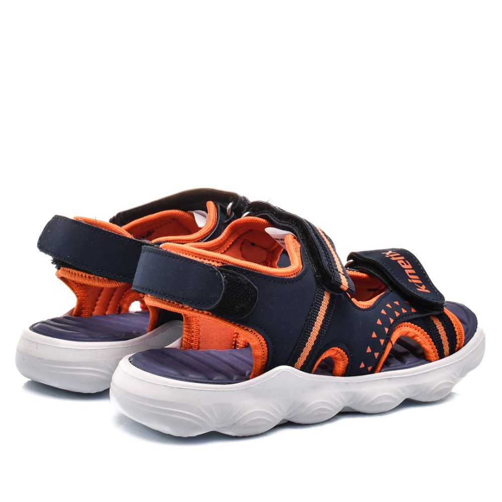 KINETIX, SANDALE COPII NAVY ORANGE FUNZO