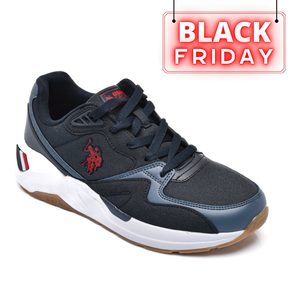 U.S. POLO ASSN, PANTOFI SPORT NAVY RED HUSKY