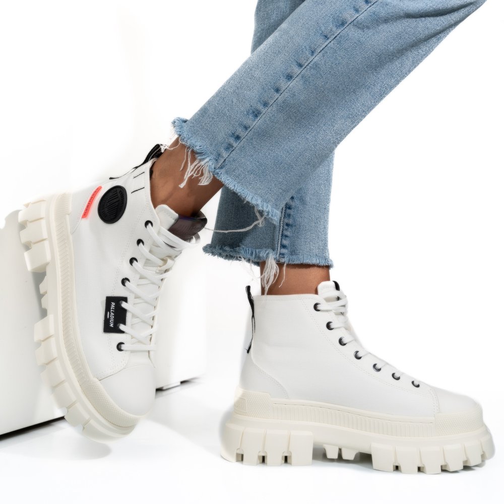 PALLADIUM REVOLT HI TX STAR, GHETE SPORT WHITE 97242-127