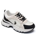 U.S. POLO ASSN, PANTOFI SPORT BLACK WHITE LEAH